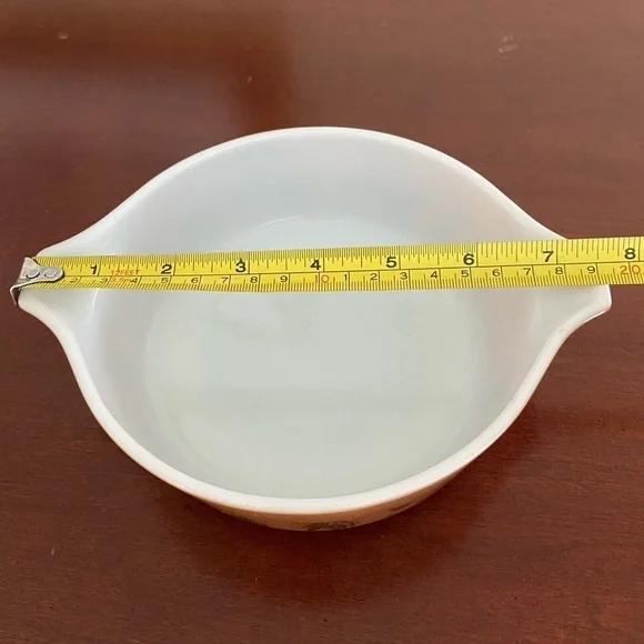 Vintage 60's Pyrex Federal Eagle 471 Brown Oval Baking  Casserole Dish 1 pint - Picture 4 of 11